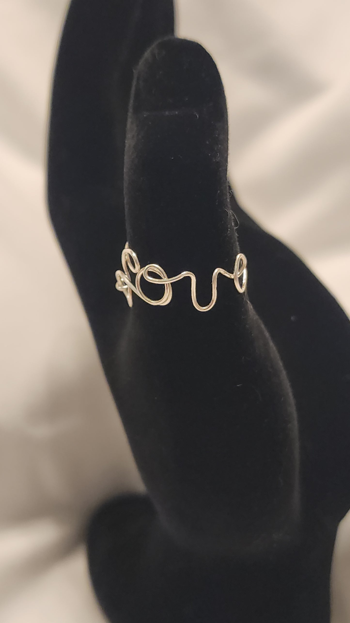 Sterling silver LOVE Ring Sz 8